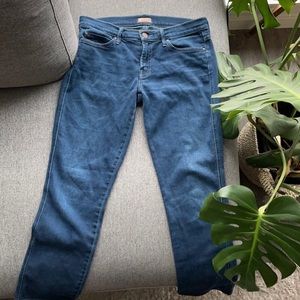 Mother rascal cuff straight leg crop size 28
